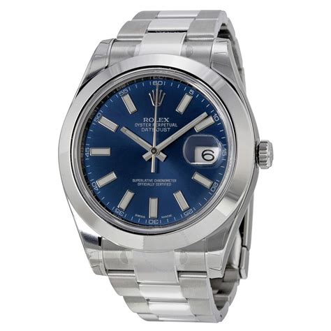 rolex dutejust 2 serie quadrante blu|rolex datejust ii blue.